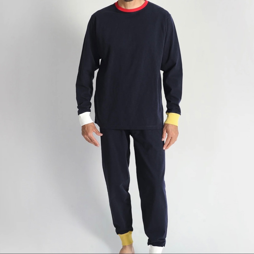 Sleepy Jones Keith Lounge Set Men’s Size XS Midnight Navy